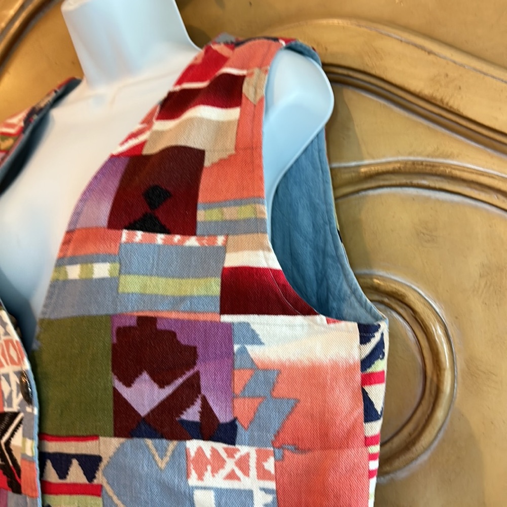 Cambridge Dry Goods Patchwork Vest - image 3